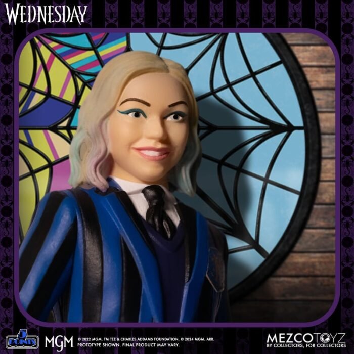WEDNESDAY & ENID SET 2 FIG. WEDNESDAY 5 POINTS MEZCO TOYZ 8