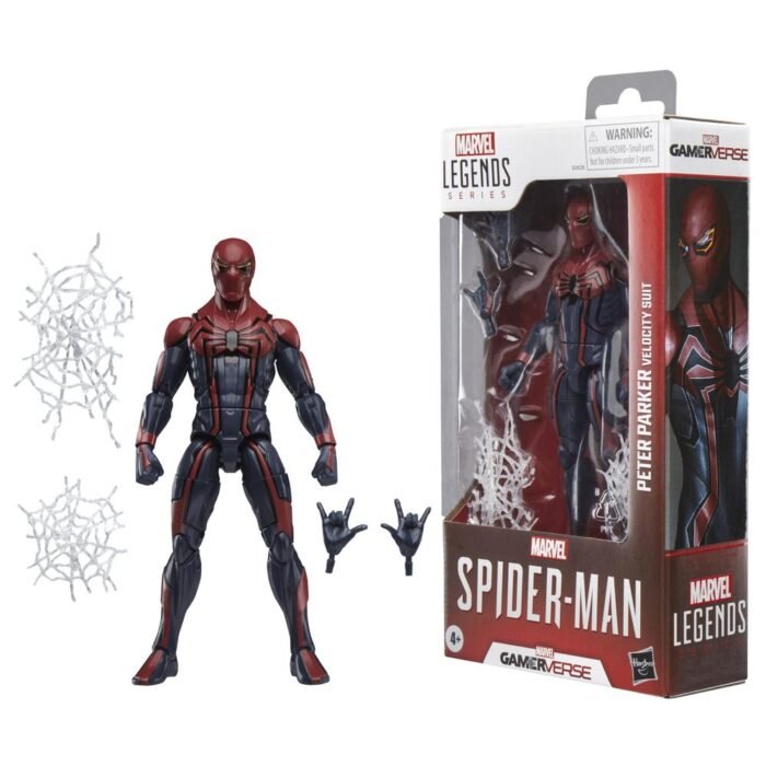 MARVEL LEGENDS SERIES GAMERVERSE SPIDER-MAN PETER PARKER VELOCITY SUIT HASBRO - Imagen 2