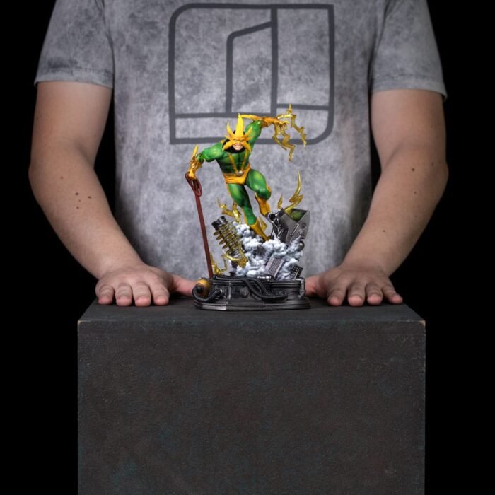 SPIDER-MAN VS. VILLAINS ESTATUA 1/10 DIORAMA BDS ART SCALE ELECTRO 25 CM IRON STUDIOS - Imagen 15