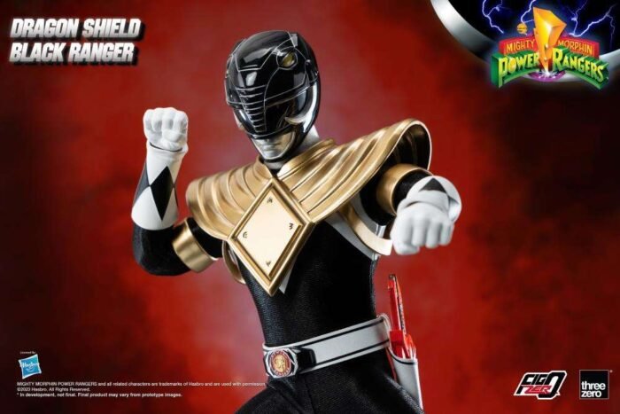 MIGHTY MORPHIN POWER RANGERS DRAGON SHIELD BLACK RANGER FIGZERO 16 SCALE ACTION FIGURE 5