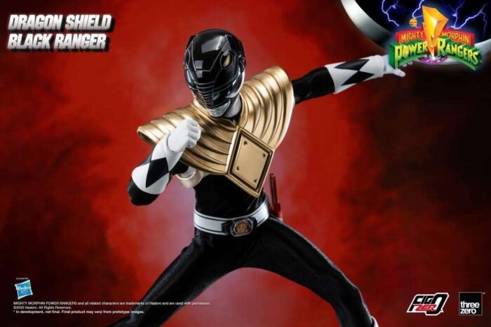 MIGHTY MORPHIN POWER RANGERS DRAGON SHIELD BLACK RANGER FIGZERO 16 SCALE ACTION FIGURE 6