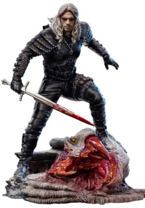 GERALT OF RIVIA THE WITCHER ESTATUA 20 CM ART SCALE 110 IRON STUDIOS