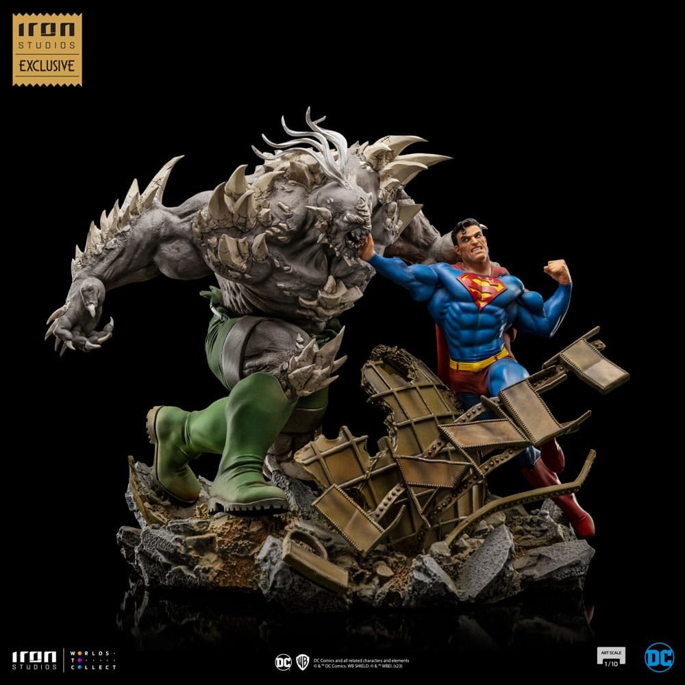 DC COMICS ESTATUA 1/10 BDS ART SCALE SUPERMAN VS DOOMSDAY heo EU EXCLUSIVE 30 CM IRON STUDIOS - Imagen 2