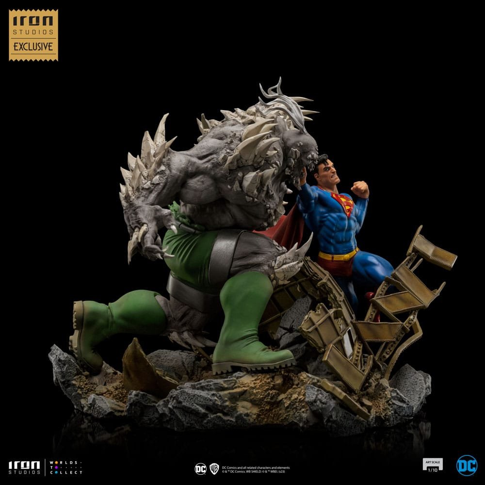 DC COMICS ESTATUA 1/10 BDS ART SCALE SUPERMAN VS DOOMSDAY heo EU EXCLUSIVE 30 CM IRON STUDIOS - Imagen 3