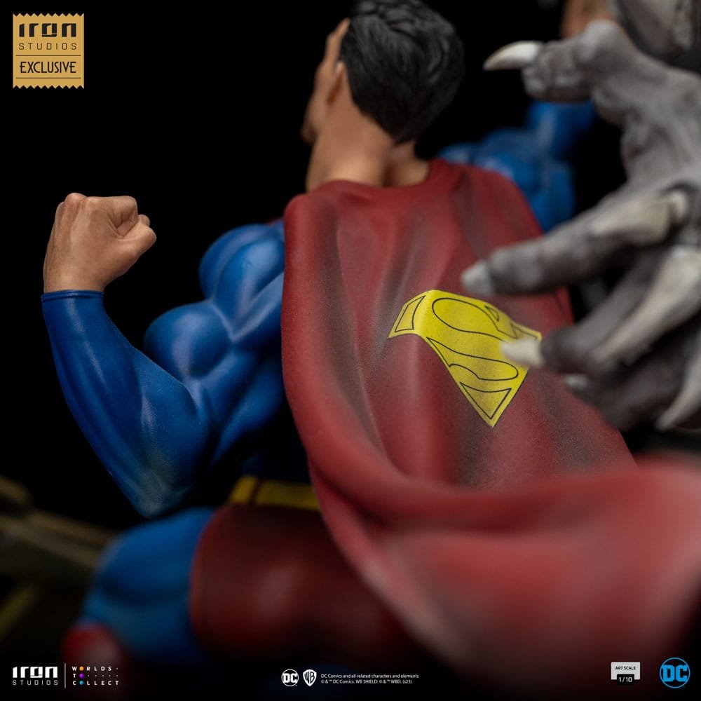 DC COMICS ESTATUA 110 BDS ART SCALE SUPERMAN VS DOOMSDAY heo EU EXCLUSIVE 30 CM IRON STUDIOS 7