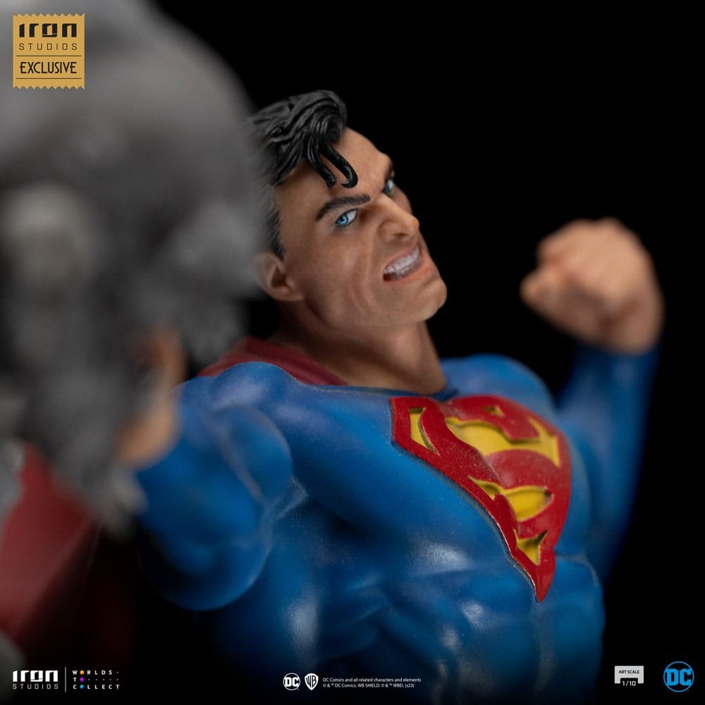 DC COMICS ESTATUA 110 BDS ART SCALE SUPERMAN VS DOOMSDAY heo EU EXCLUSIVE 30 CM IRON STUDIOS 8