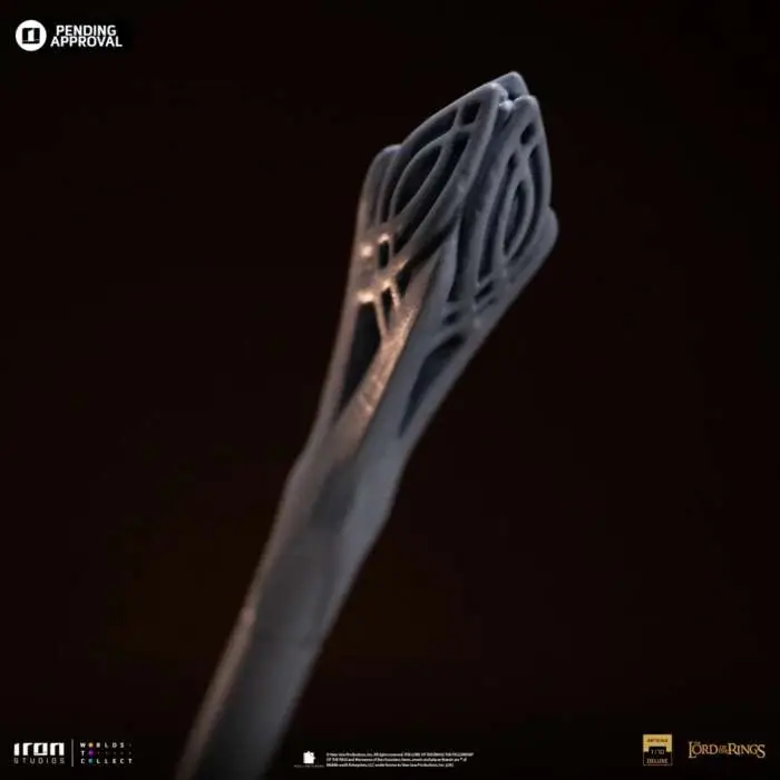 El Señor De Los Anillos Gandalf El Blanco En Shadowfax Estatua Exclusiva CCXP 110 Iron Studios 7