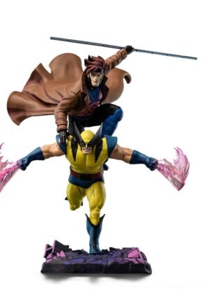 GAMBIT & WOLVERINE MARVEL ESTATUA 110 DELUXE ART SCALE X-MEN 97 IRON STUDIOS