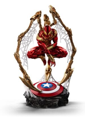 SPIDER-MAN IRON ARMOR COMICS (CCXP EXCLUSIVE 2024) MARVEL ESTATUA ART SCALE DELUXE 110 IRON STUDIOS