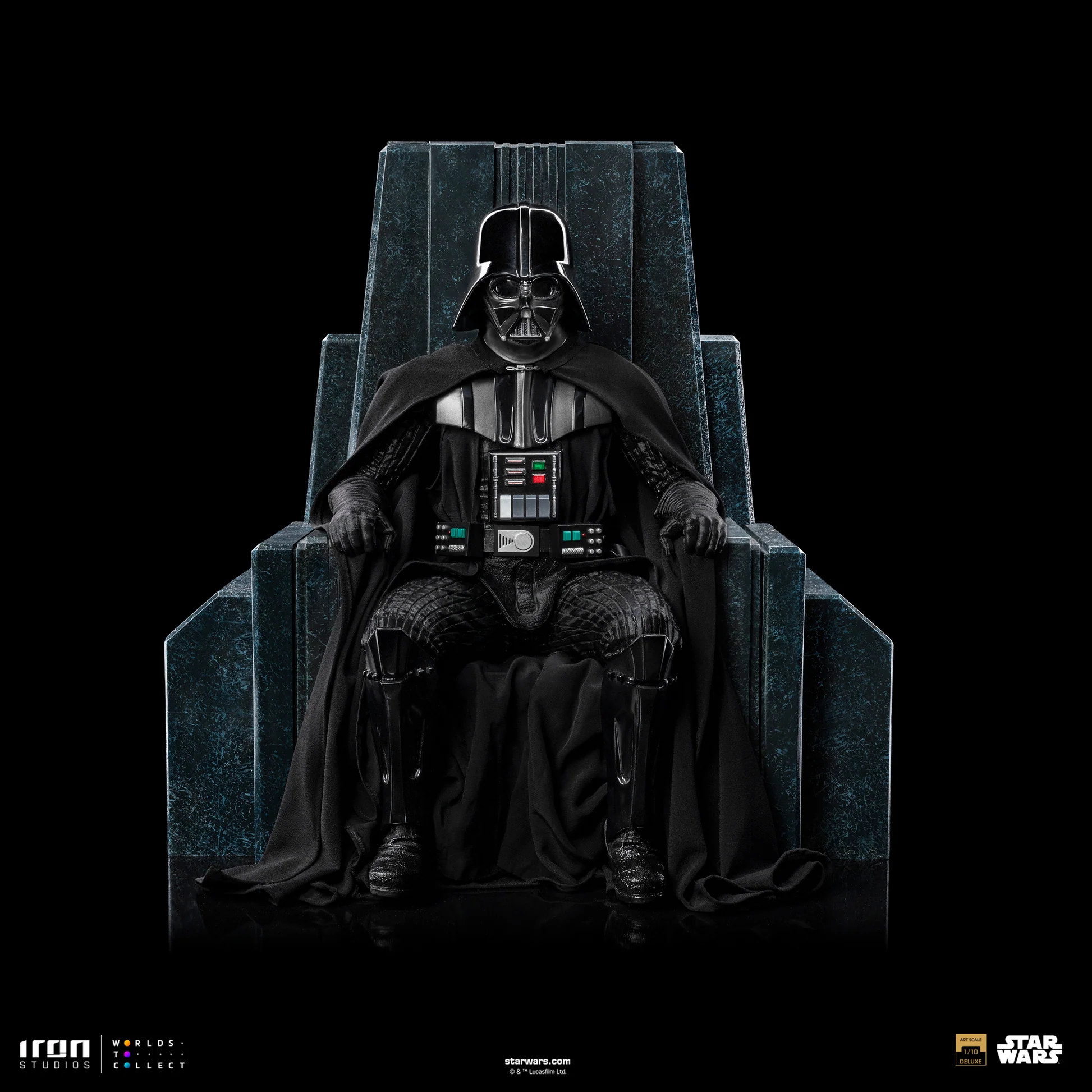 Darth Vader On Throne Star Wars Art Scale 110 Iron Studios 1
