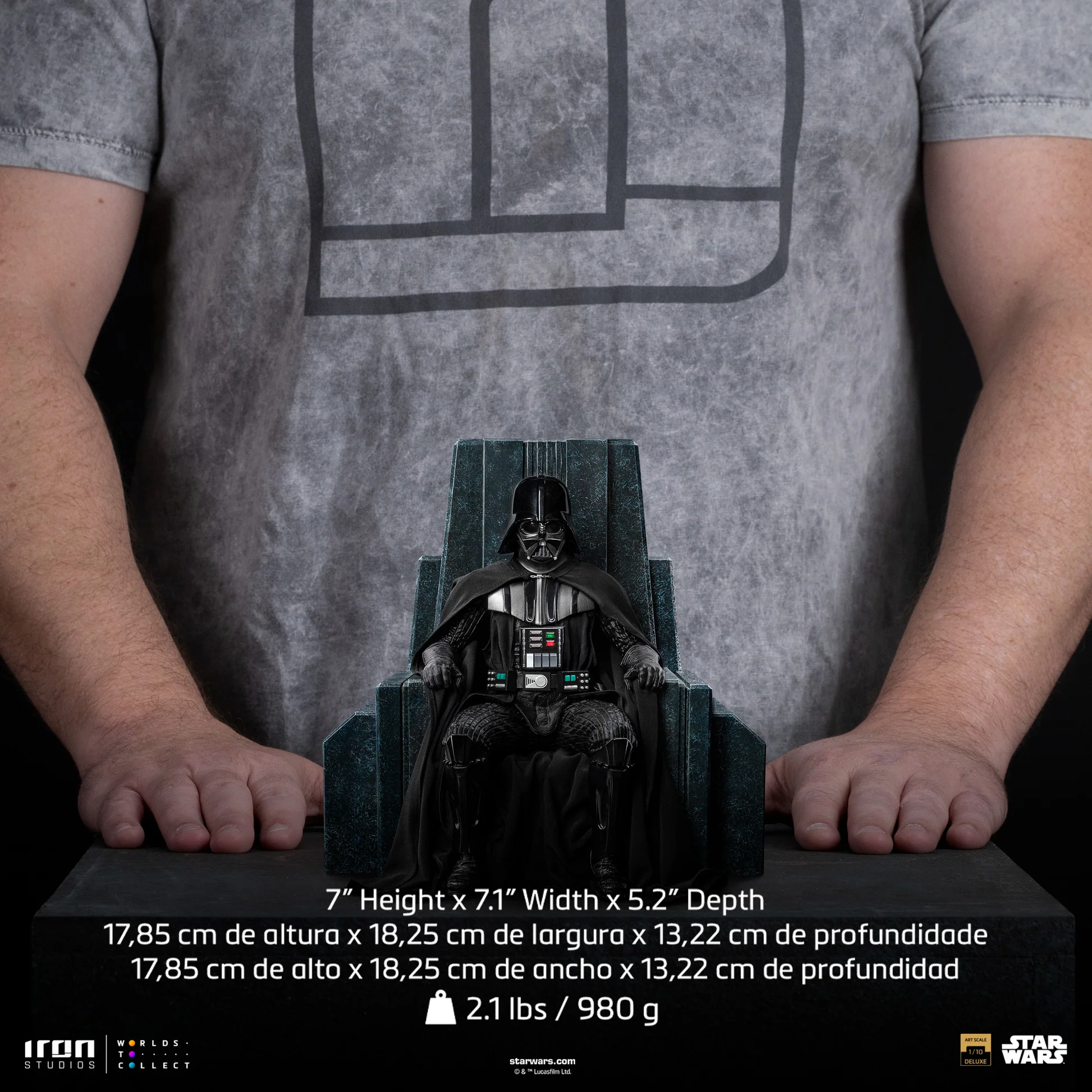 Darth Vader On Throne Star Wars Art Scale 110 Iron Studios 18