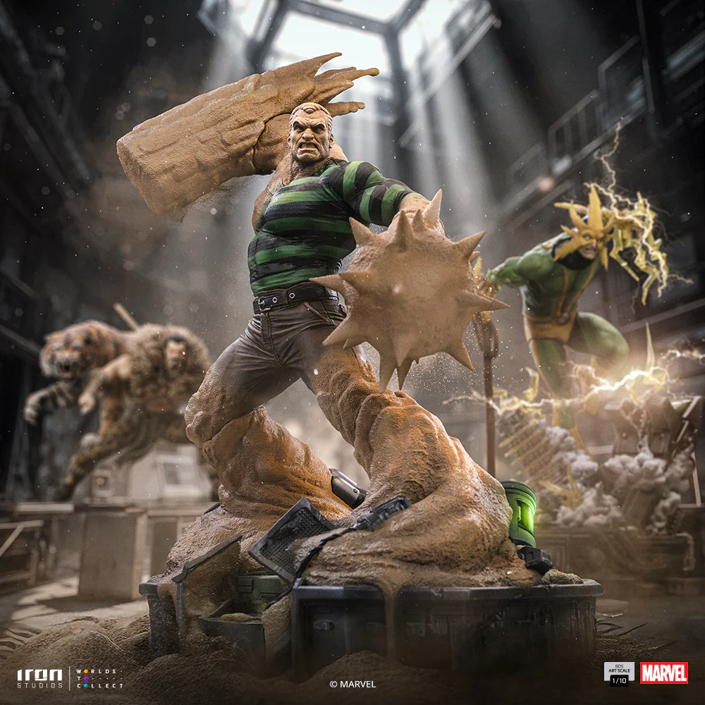 Sandman Marvel Spider-Man vs Villains Art Scale 110 Iron Studios 12