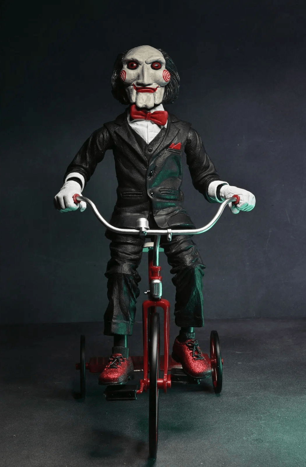 ULTIMATE SAW BILLY THE PUPPET RIDING TRICYCLE SOUND 12 NECA 3