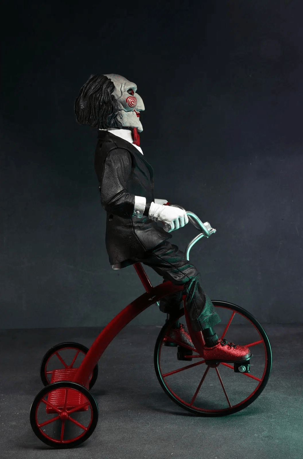 ULTIMATE SAW BILLY THE PUPPET RIDING TRICYCLE SOUND 12 NECA 5