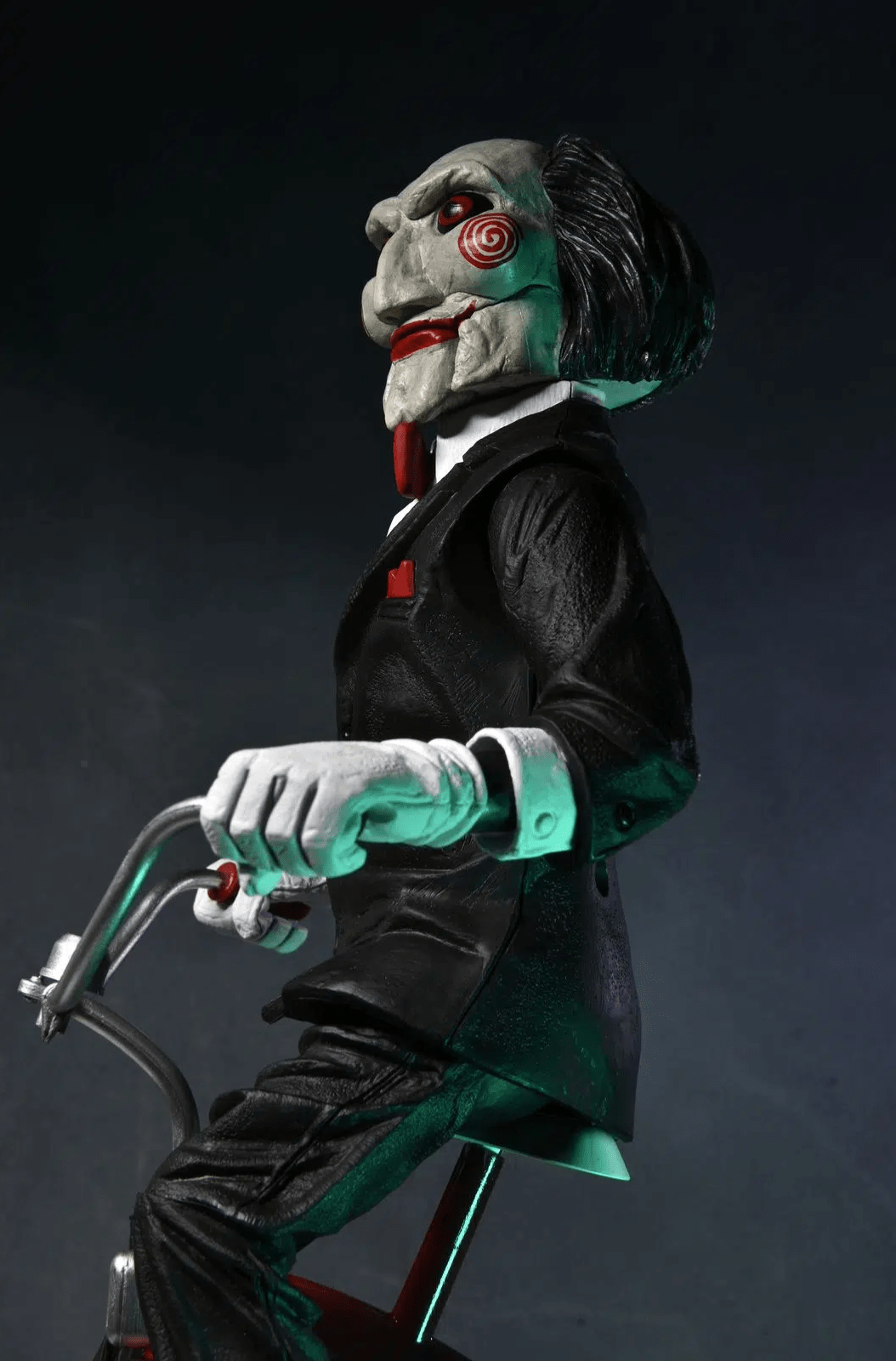ULTIMATE SAW BILLY THE PUPPET RIDING TRICYCLE SOUND 12 NECA 8
