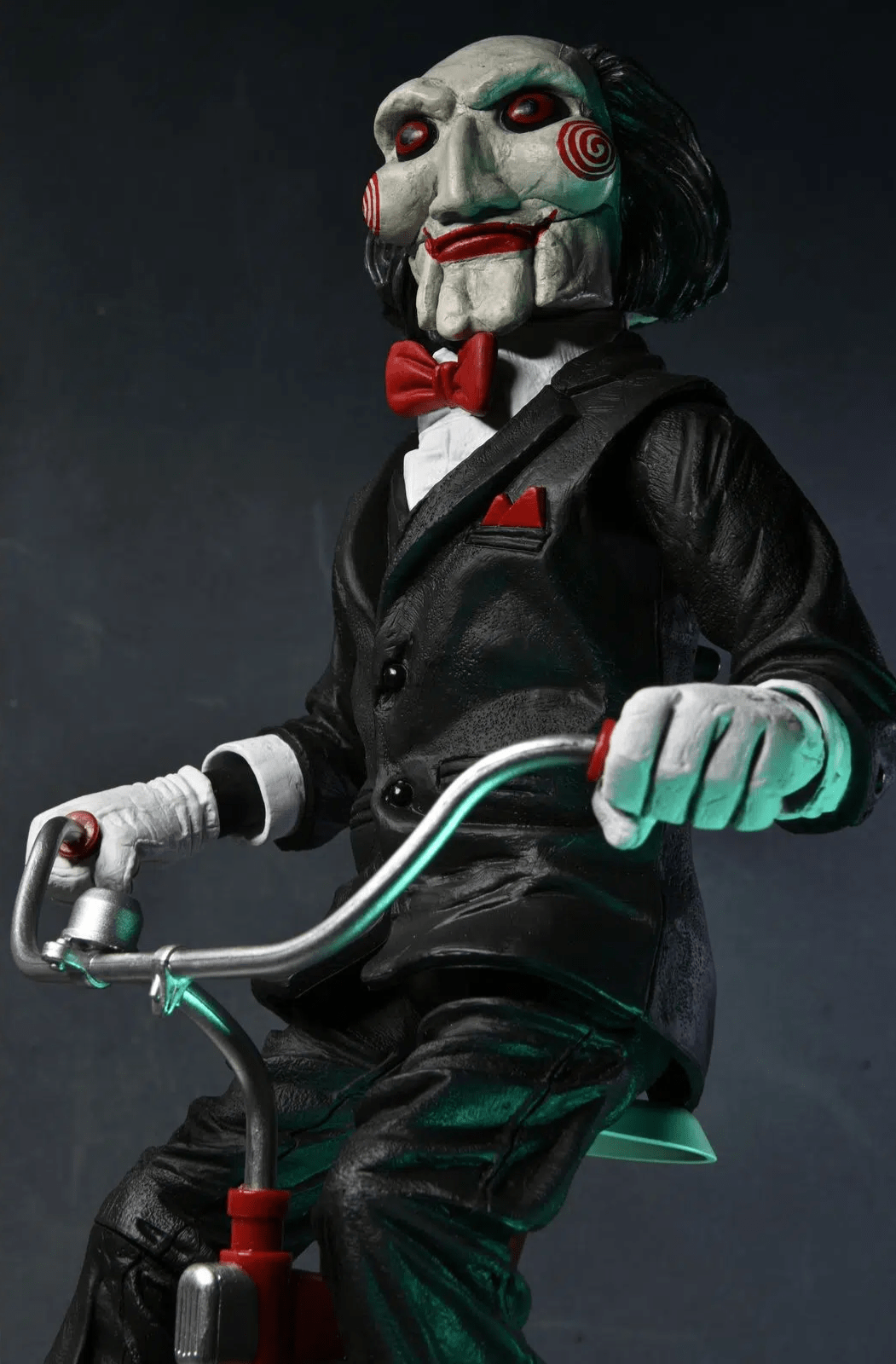 ULTIMATE SAW BILLY THE PUPPET RIDING TRICYCLE SOUND 12 NECA 9