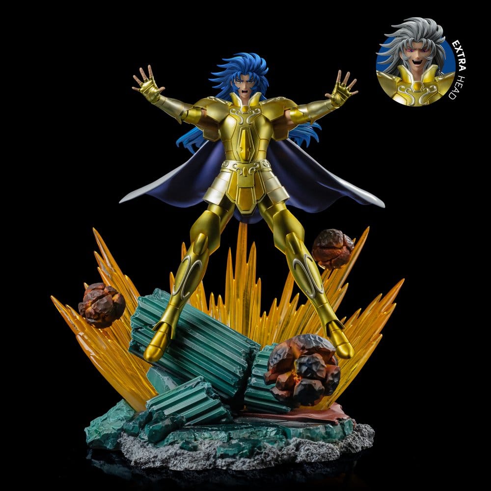Gemini Saga Saint Seiya Estatua 110 Art Scale Iron Studios 1