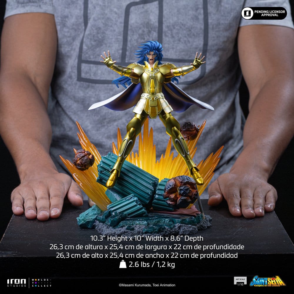 Gemini Saga Saint Seiya Estatua 1/10 Art Scale Iron Studios - Imagen 17