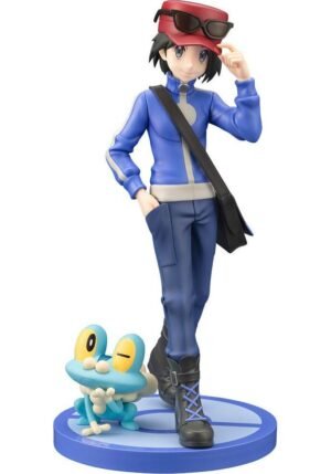 Pokémon Estatua ARTFXJ PVC 18 Kalm & Froakie 20 cm Kotobukiya