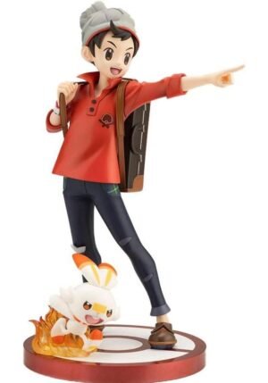 Pokémon Estatua ARTFXJ PVC 18 Victor & Scorbunny 21 cm Kotobukiya