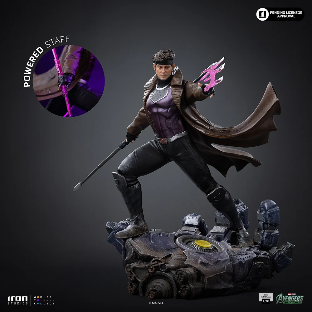 Gambit Avengers: Doomsday BDS Art Scale 1/10 Iron Studios - Imagen 5