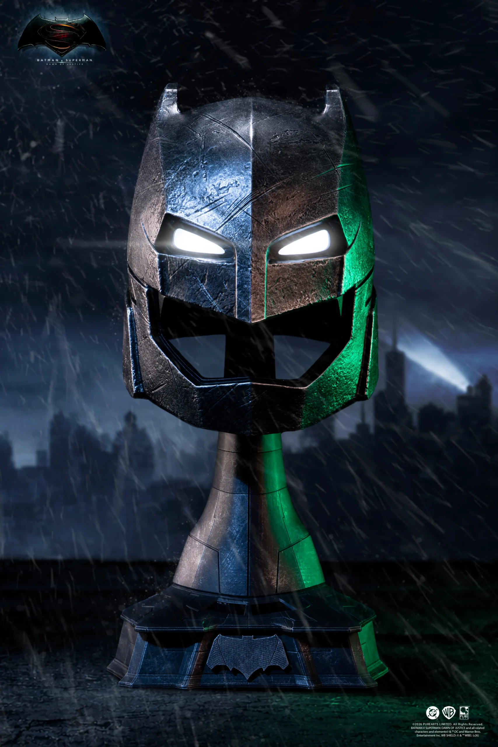 Justice League Réplica 1/1 Batman v Superman Dawn of Justice Armored Batman Helmet 50 cm Pure Arts 3