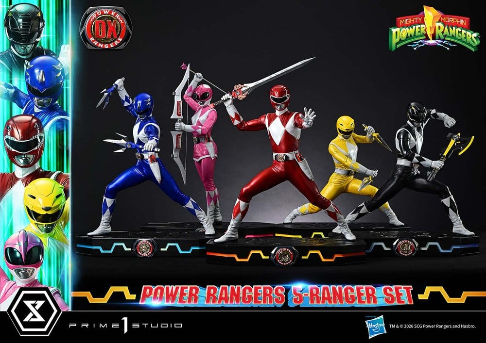 Mighty Morphin Power Rangers Premium Masterline Set de 5 Estatuas 1/4 Deluxe Bonus Version 62 cm 11