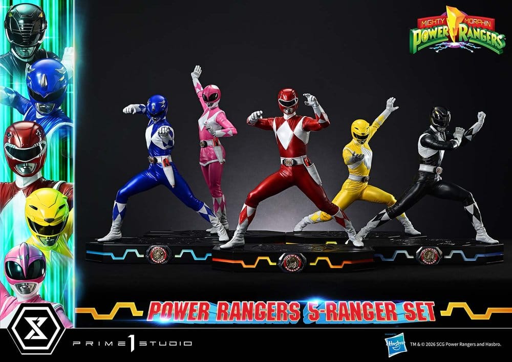 Mighty Morphin Power Rangers Premium Masterline Set de 5 Estatuas 1/4 Deluxe Bonus Version 62 cm - Imagen 14