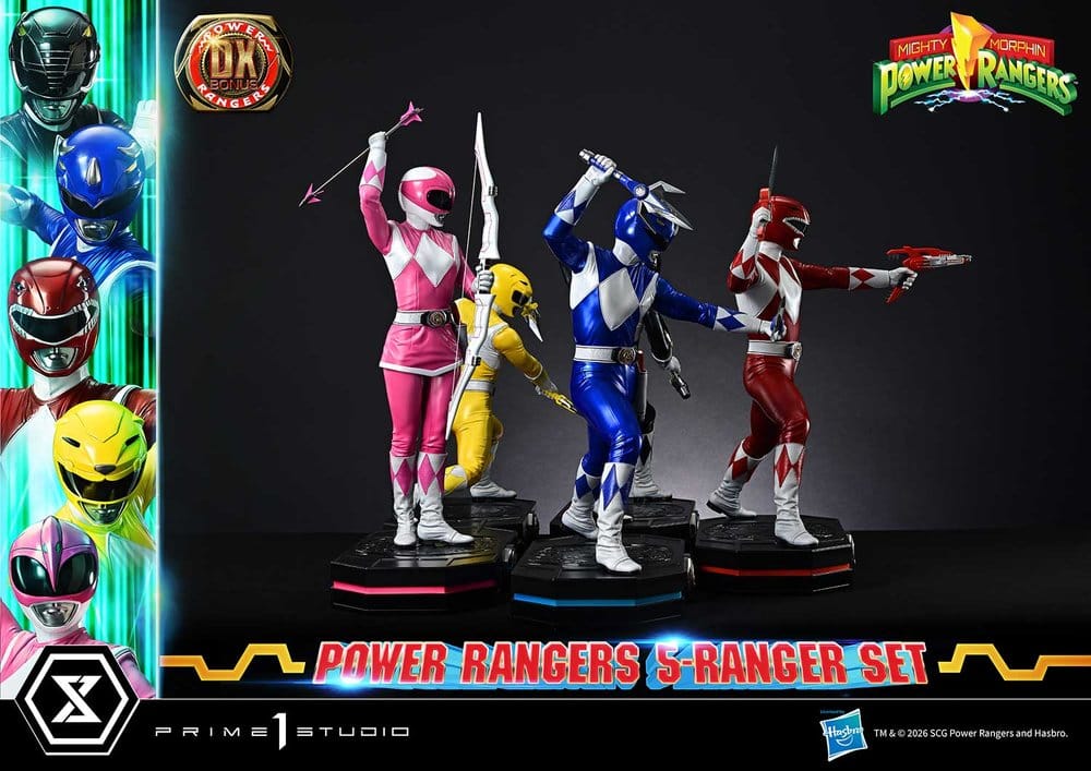 Mighty Morphin Power Rangers Premium Masterline Set de 5 Estatuas 1/4 Deluxe Bonus Version 62 cm 15