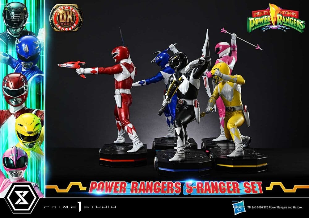 Mighty Morphin Power Rangers Premium Masterline Set de 5 Estatuas 1/4 Deluxe Bonus Version 62 cm - Imagen 17