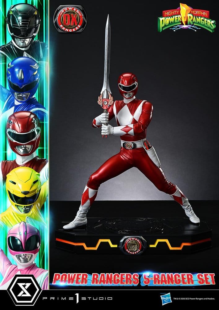 Mighty Morphin Power Rangers Premium Masterline Set de 5 Estatuas 1/4 Deluxe Bonus Version 62 cm 17