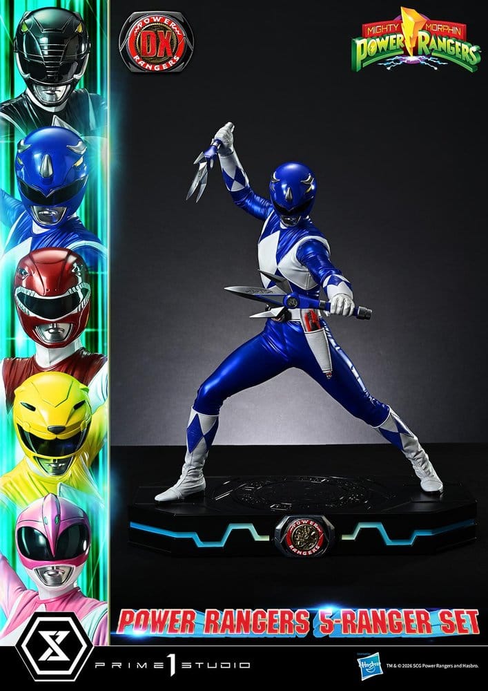 Mighty Morphin Power Rangers Premium Masterline Set de 5 Estatuas 1/4 Deluxe Bonus Version 62 cm 18