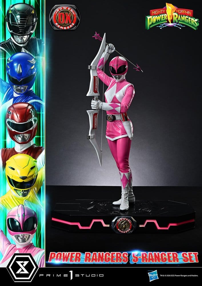 Mighty Morphin Power Rangers Premium Masterline Set de 5 Estatuas 1/4 Deluxe Bonus Version 62 cm 21