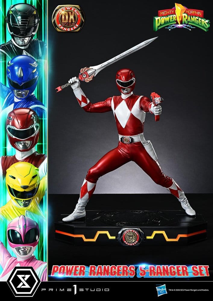 Mighty Morphin Power Rangers Premium Masterline Set de 5 Estatuas 1/4 Deluxe Bonus Version 62 cm 3