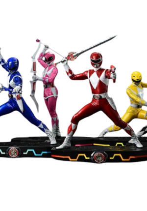 Mighty Morphin Power Rangers Premium Masterline Set de 5 Estatuas 1/4 Deluxe Bonus Version 62 cm
