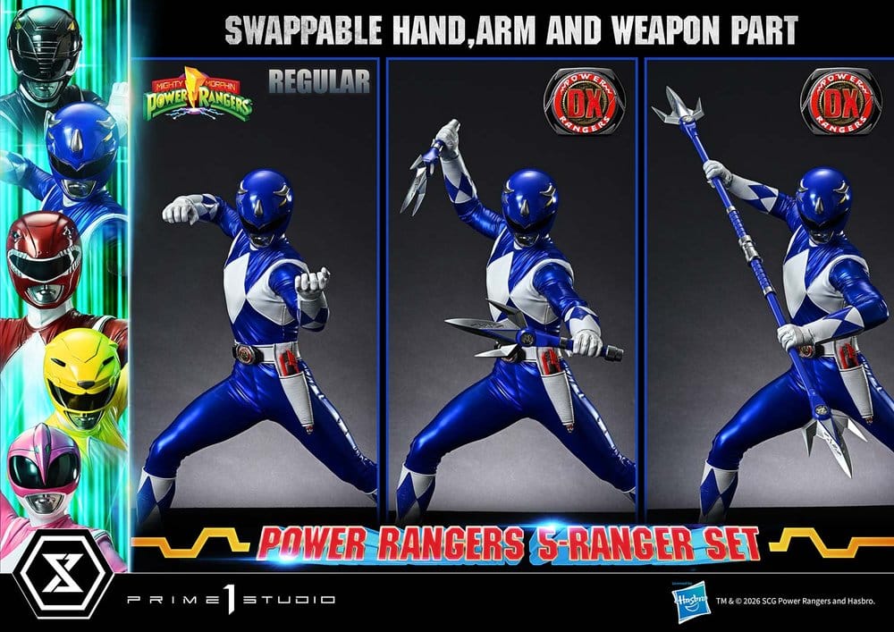 Mighty Morphin Power Rangers Premium Masterline Set de 5 Estatuas 1/4 Deluxe Bonus Version 62 cm 6