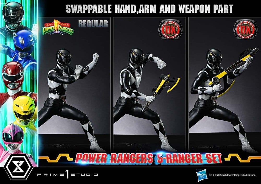 Mighty Morphin Power Rangers Premium Masterline Set de 5 Estatuas 1/4 Deluxe Bonus Version 62 cm - Imagen 9