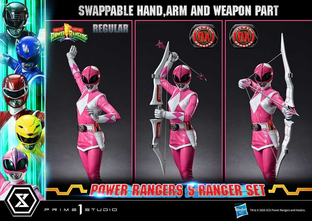 Mighty Morphin Power Rangers Premium Masterline Set de 5 Estatuas 1/4 Deluxe Bonus Version 62 cm 9
