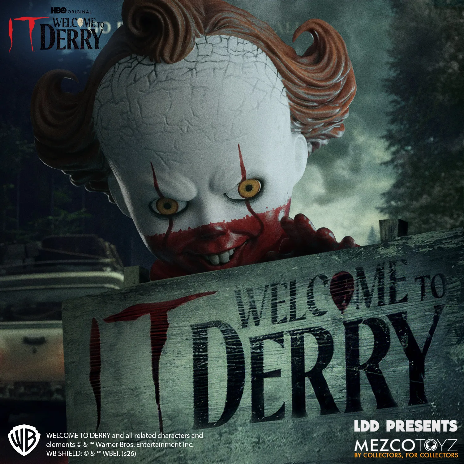 Pennywise IT Welcome to Derry Living Dead Dolls Mezco Toys - Imagen 2