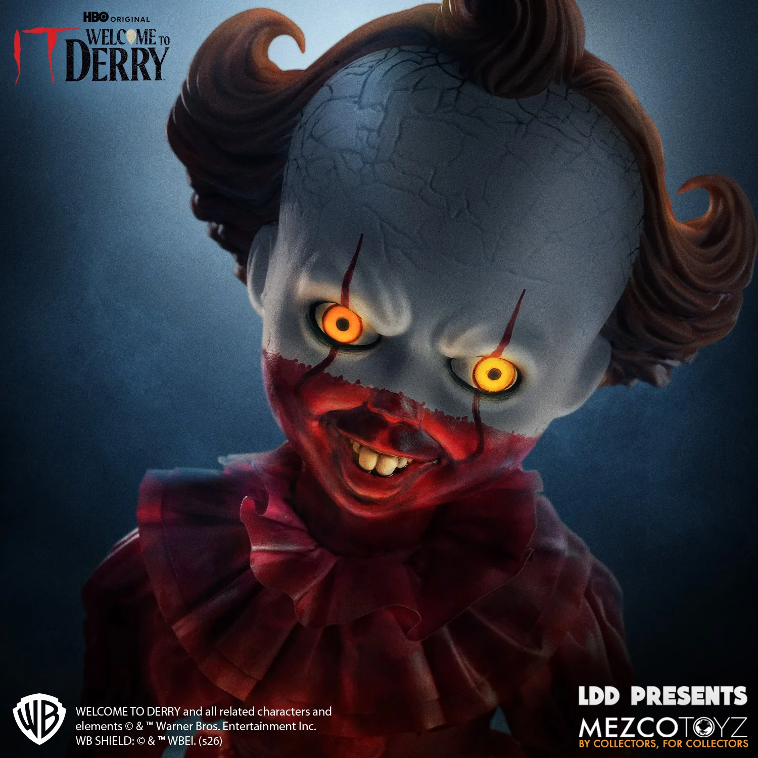Pennywise IT Welcome to Derry Living Dead Dolls Mezco Toys - Imagen 4