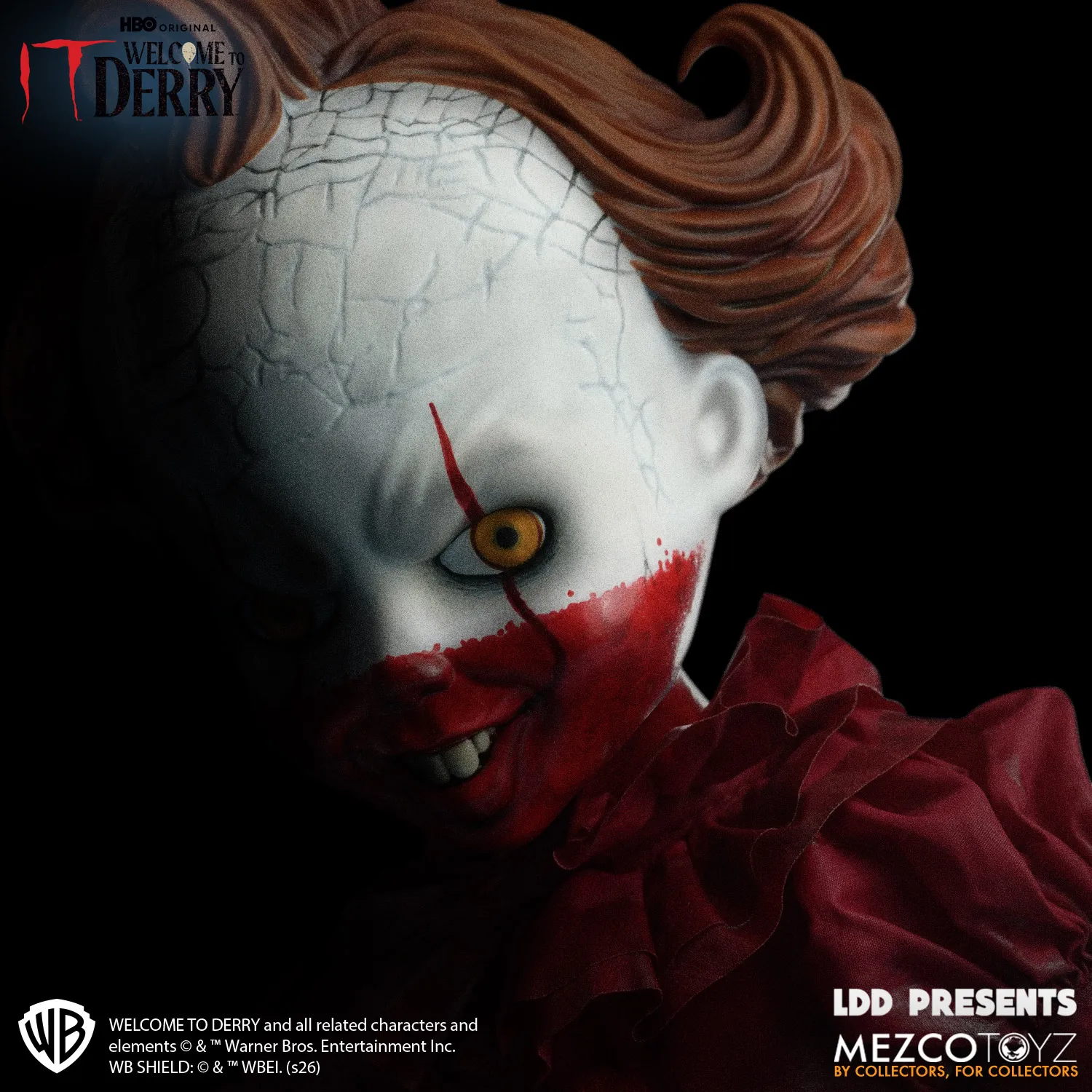 Pennywise IT Welcome to Derry Living Dead Dolls Mezco Toys - Imagen 6