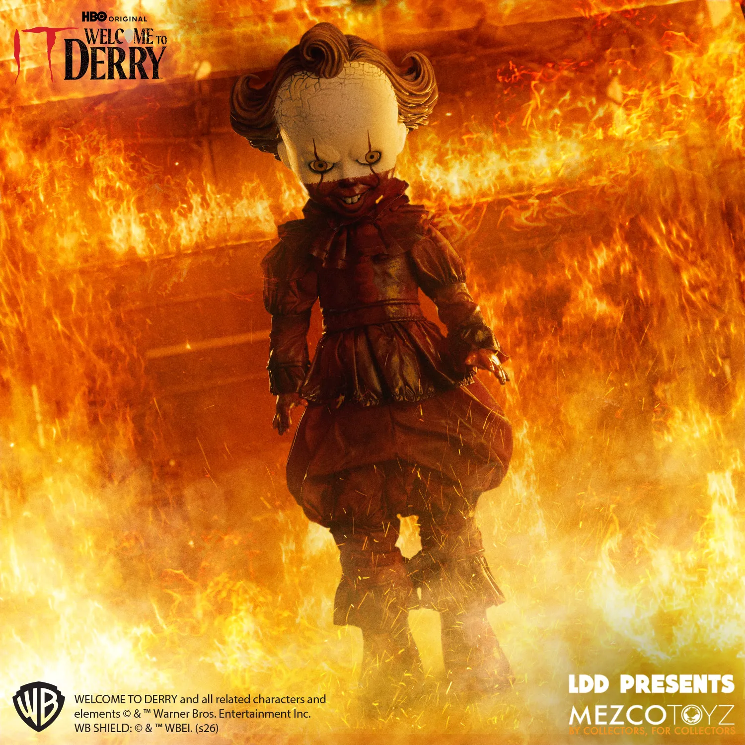 Pennywise IT Welcome to Derry Living Dead Dolls Mezco Toys - Imagen 8