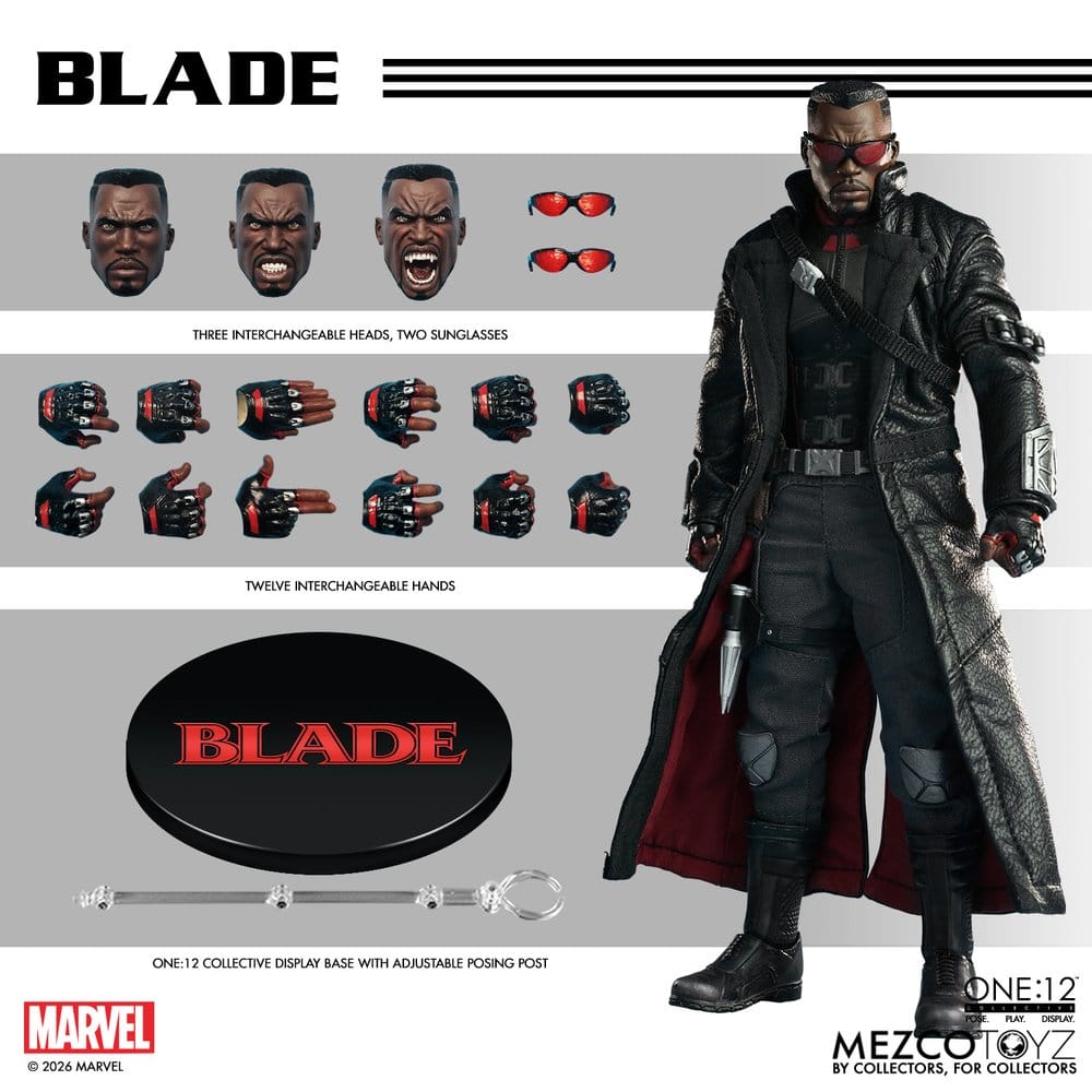 Blade One:12 Collective Marvel Comics Mezco Toyz - Imagen 8