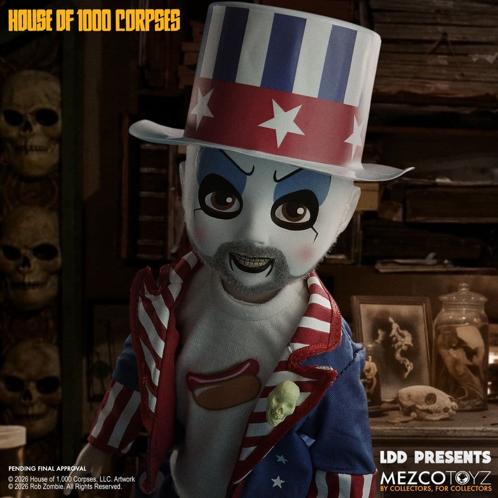 Captain Spaulding Living Dead Dolls Presents Doll House of 1000 Corpses Mezco Toyz - Imagen 5