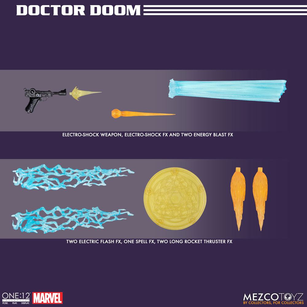 Doctor Doom 1/12 One12 Collective Marvel Mezco Toyz 19