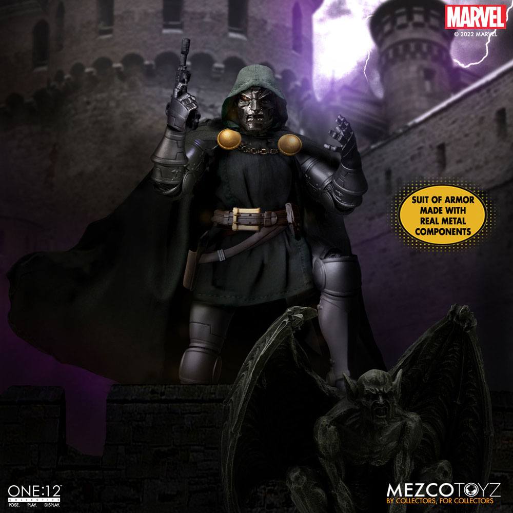 Doctor Doom 1/12 One:12 Collective Marvel Mezco Toyz - Imagen 3