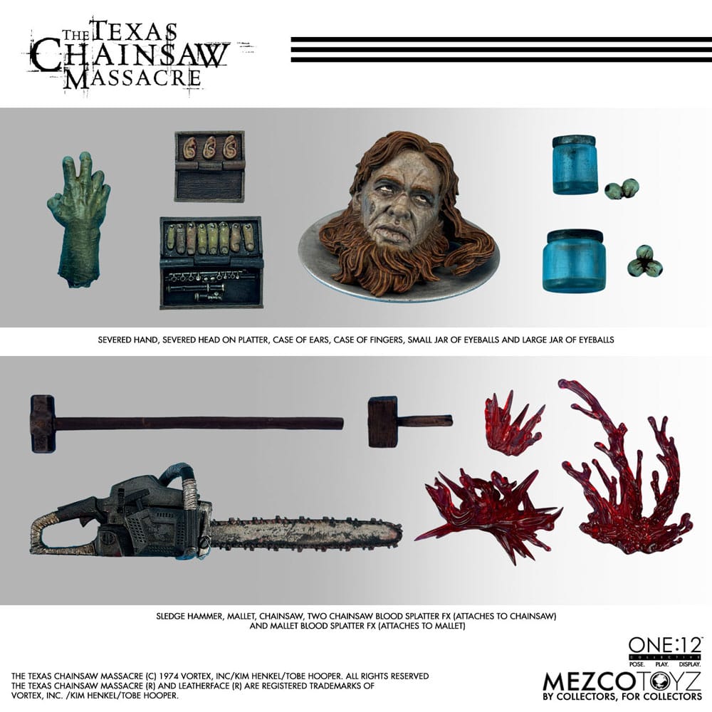 Leatherface One:12 Collective The Texas Chainsaw Massacre (2003) Mezco Toyz - Imagen 4