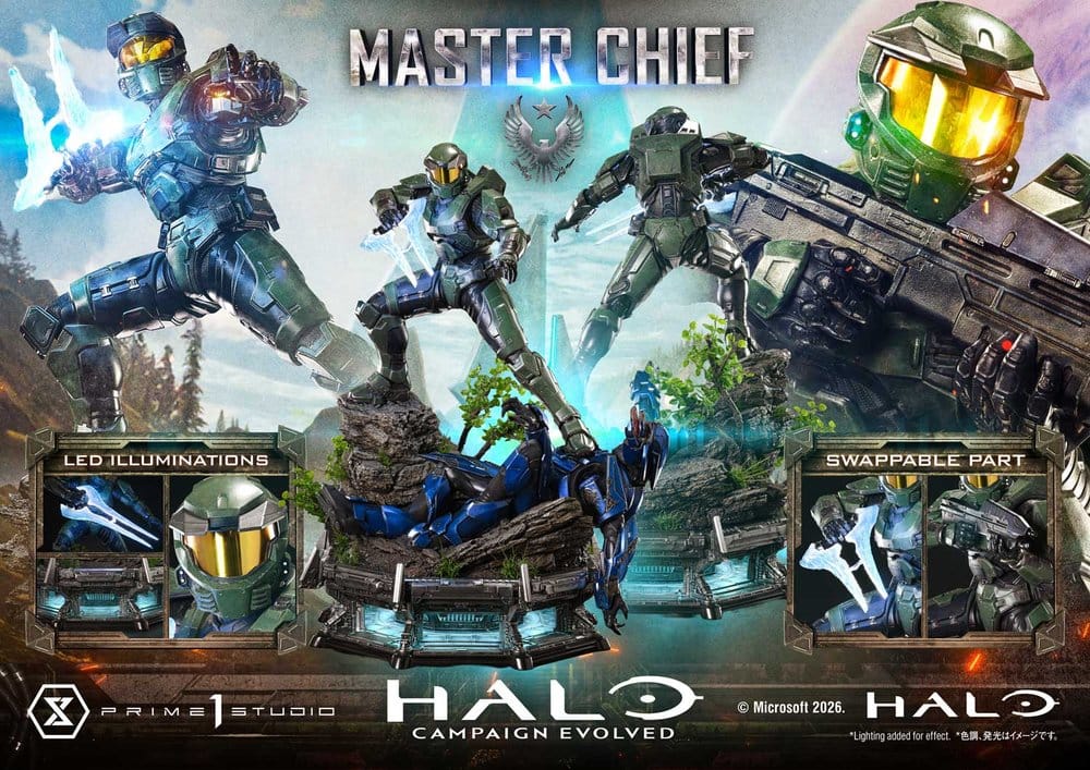 Halo Ultimate Premium Masterline Series Estatua 1/4 Campaign Evolved Master Chief Bonus Version 78 cm - Imagen 9