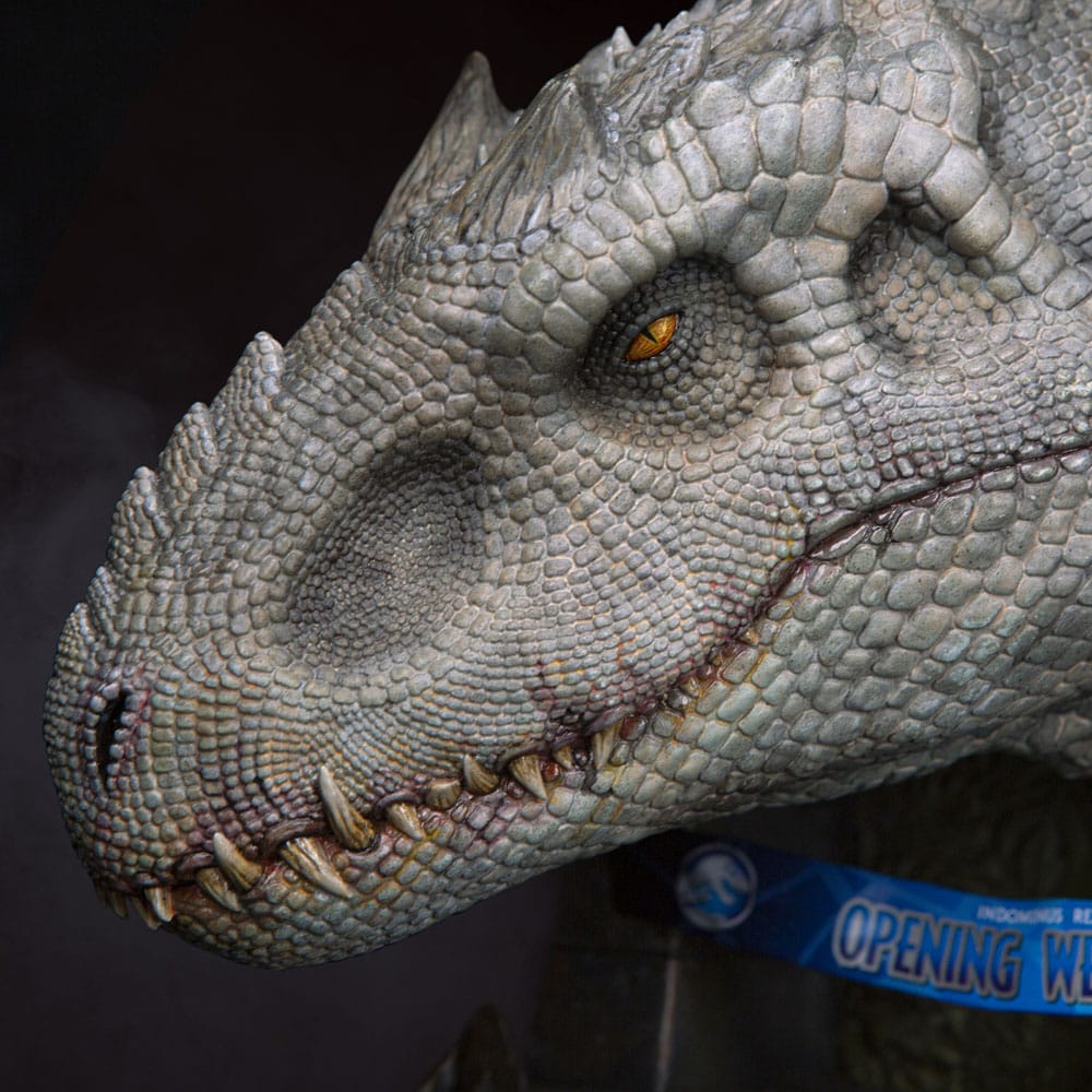 Jurassic World Estatua Busto Indominus Rex 27 cm Doctor Collector 10