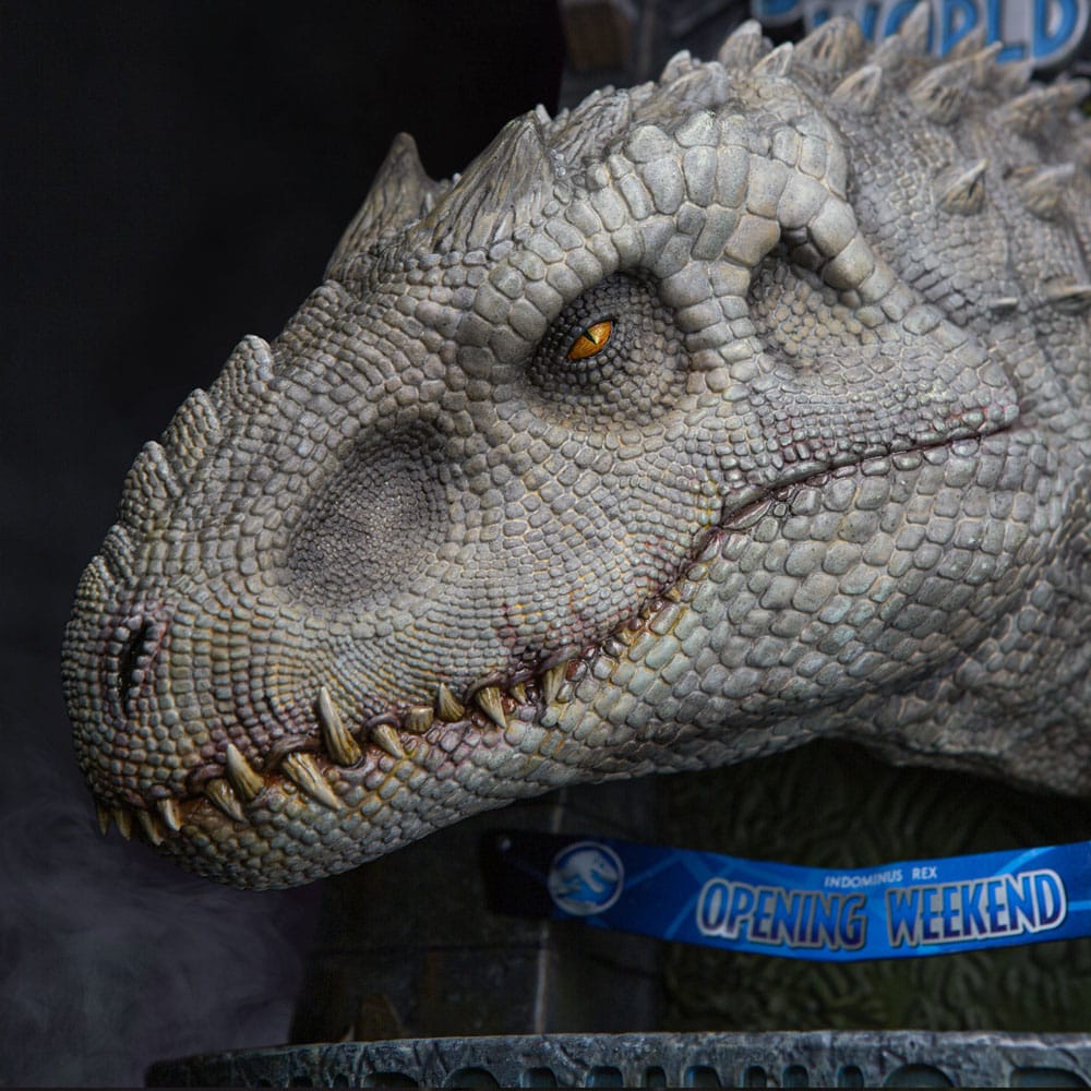 Jurassic World Estatua Busto Indominus Rex 27 cm Doctor Collector - Imagen 12